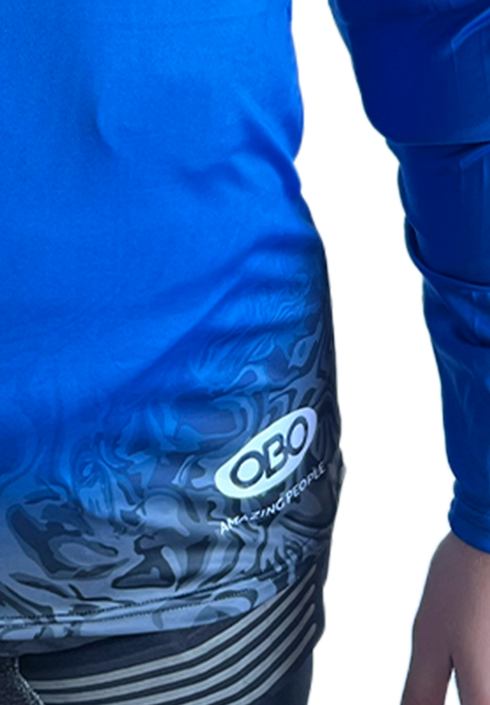 OBO Graphic Acid Long Sleeve Smock