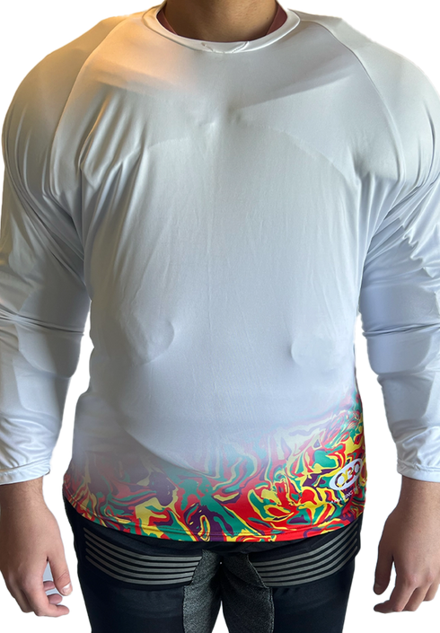 OBO Graphic Acid Long Sleeve Smock