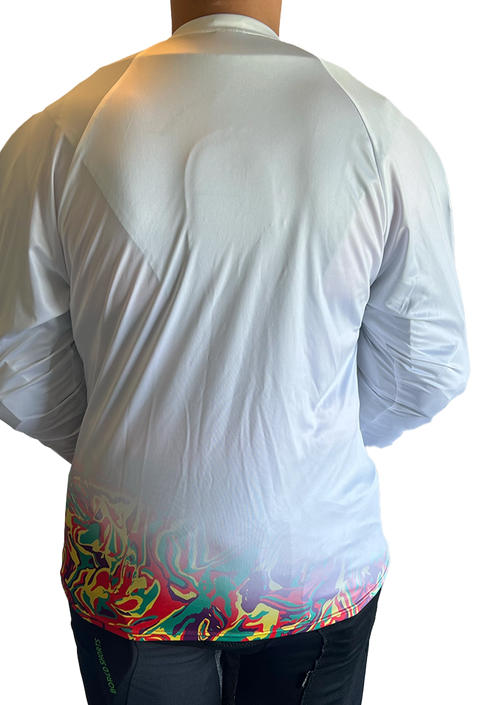 OBO Graphic Acid Long Sleeve Smock