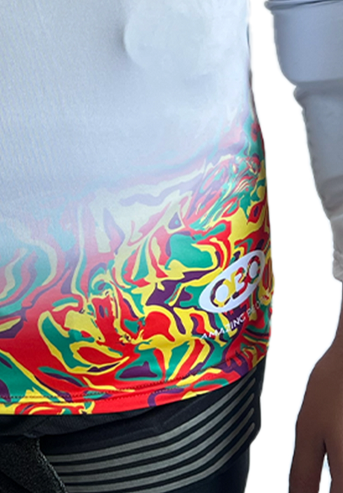 OBO Graphic Acid Long Sleeve Smock