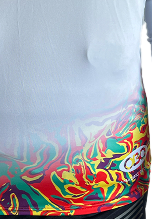 OBO Graphic Acid Long Sleeve Smock