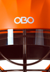 OBO ROBO ABS Helmet (Orange) + Blinders