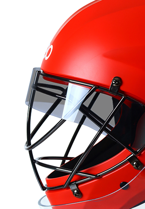 OBO ROBO ABS Helmet (Red) + Blinders