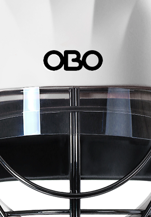 OBO ROBO ABS Helmet (White) + Blinders
