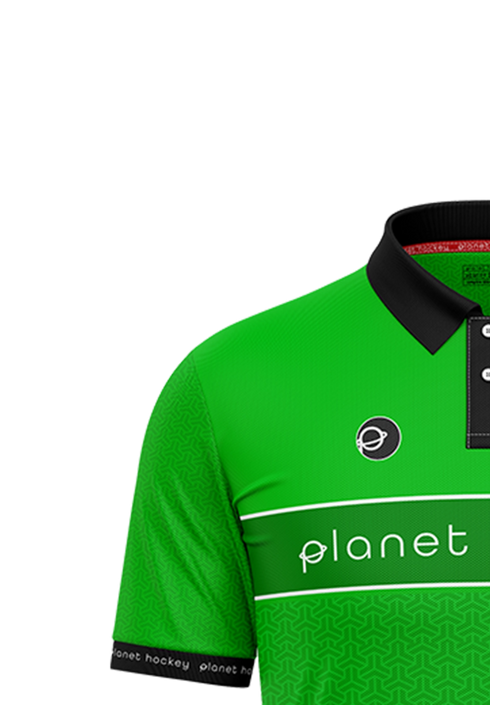 Planet Hockey Umpire Shirt Aurora Green
