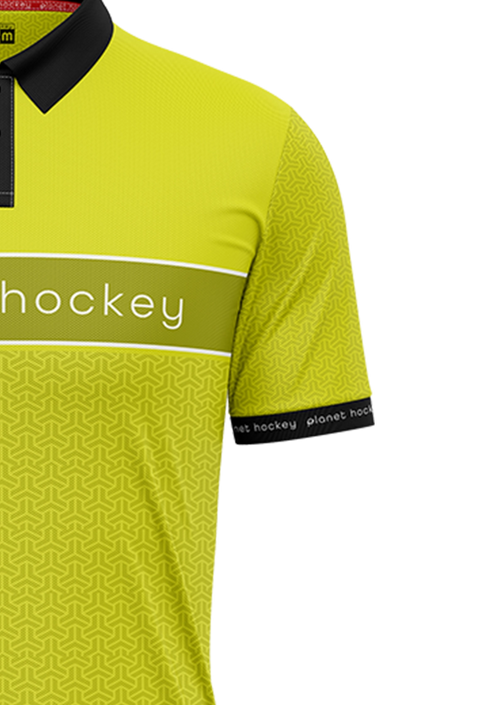 Planet Hockey Umpire Shirt Supernova Yellow