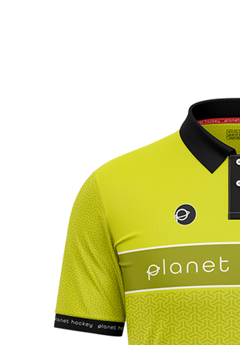 Planet Hockey Umpire Shirt Supernova Yellow