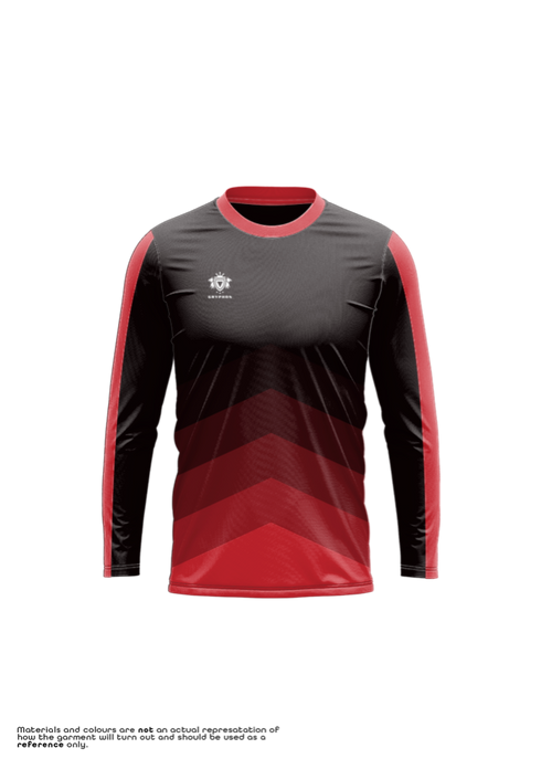 GRYPHON Mens Warm Up Top - Chevron Fade