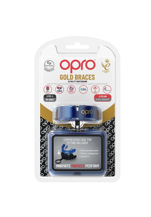OPRO Gold Braces Mouthguard Senior
