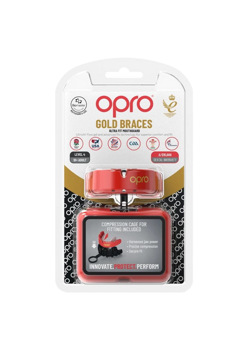 OPRO Gold Braces Mouthguard Senior