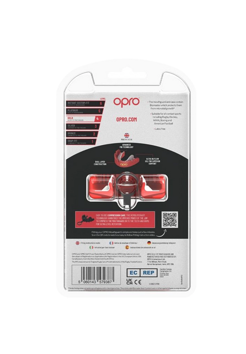 OPRO Gold Braces Mouthguard Senior