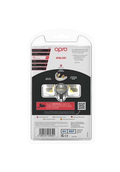 OPRO Gold Braces Mouthguard Senior