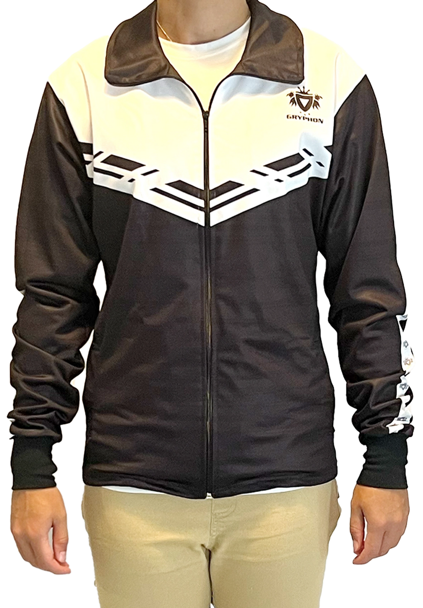 GRYPHON Trainer Mens Track Top Black/White 2023 Hockey