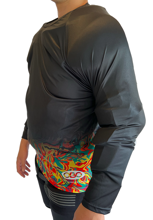 OBO Graphic Acid Long Sleeve Smock