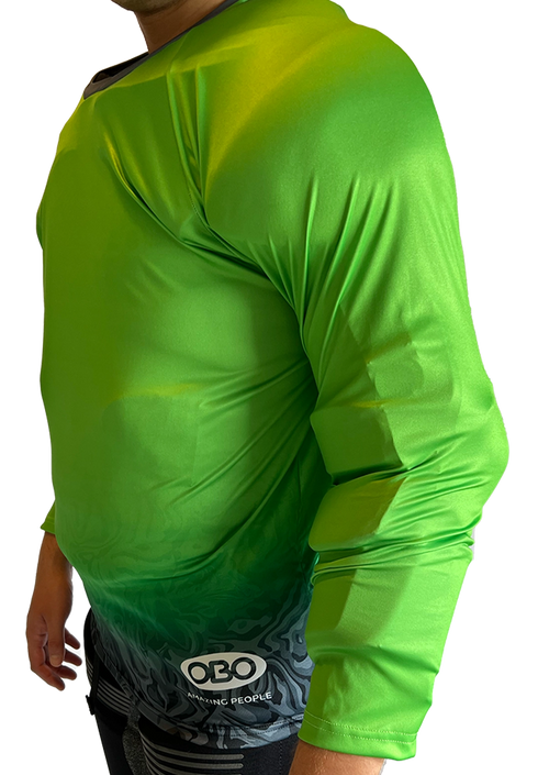 OBO Graphic Acid Long Sleeve Smock