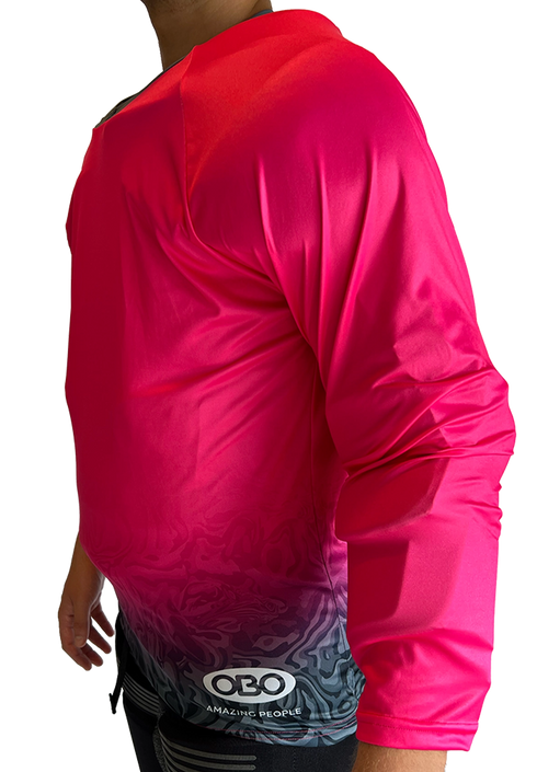 OBO Graphic Acid Long Sleeve Smock