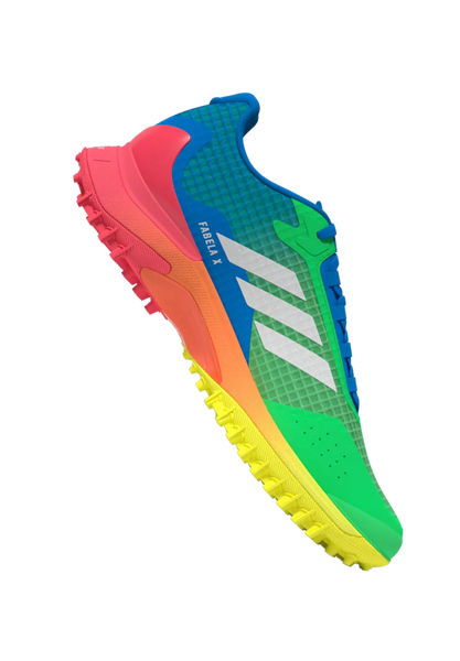 Adidas FABELA X 2 Lucid Ray Blue / Screaming Green